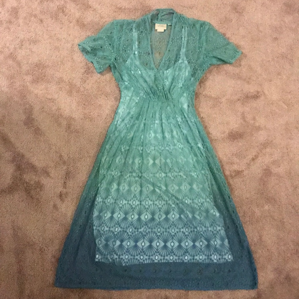 Turquoise Lace Dress